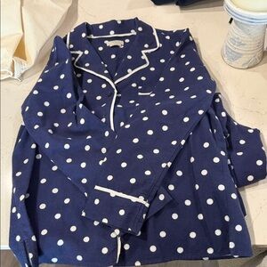 Kate spade size S Navy Polka Dot Pajama set